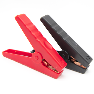 <span class=keywords><strong>Pince</strong></span> crocodile en fer nickelé 100A pour démarreur de <span class=keywords><strong>voiture</strong></span>, <span class=keywords><strong>pince</strong></span> de test, isolation écologique en PVC, <span class=keywords><strong>pince</strong></span> de batterie haute intensité - Product Image 1