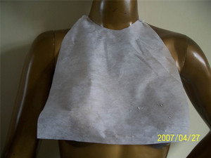 Babero desechable no tejido con estampado personalizado para adultos, capa de babero de papel, delantal para salón de belleza Dental - Product Image 4