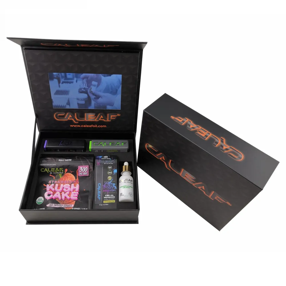 고품질 UV 인쇄 Lcd 스크린 비디오 박스 비디오 박스 선물 상자 비디오 플레이어