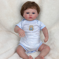 Muñeca de Vinilo de Simulación de 18 Pulgadas Meadow, Pintura 3D Exquisita con Venas Visibles, para Niños de 4 a 6 Años, Suministro Transfronterizo