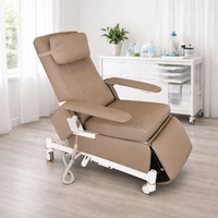 Fauteuil de dialyse électrique mobile à 3 moteurs Linak, certifié ISO CE, avec 4 roulettes et fonction RCP pour usage médical