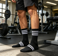 Chaussettes de sport en tissu éponge tricoté de haute qualité, personnalisées, pour jeunes, robustes, pour la course à pied, la randonnée, la saison printanière, vente en gros