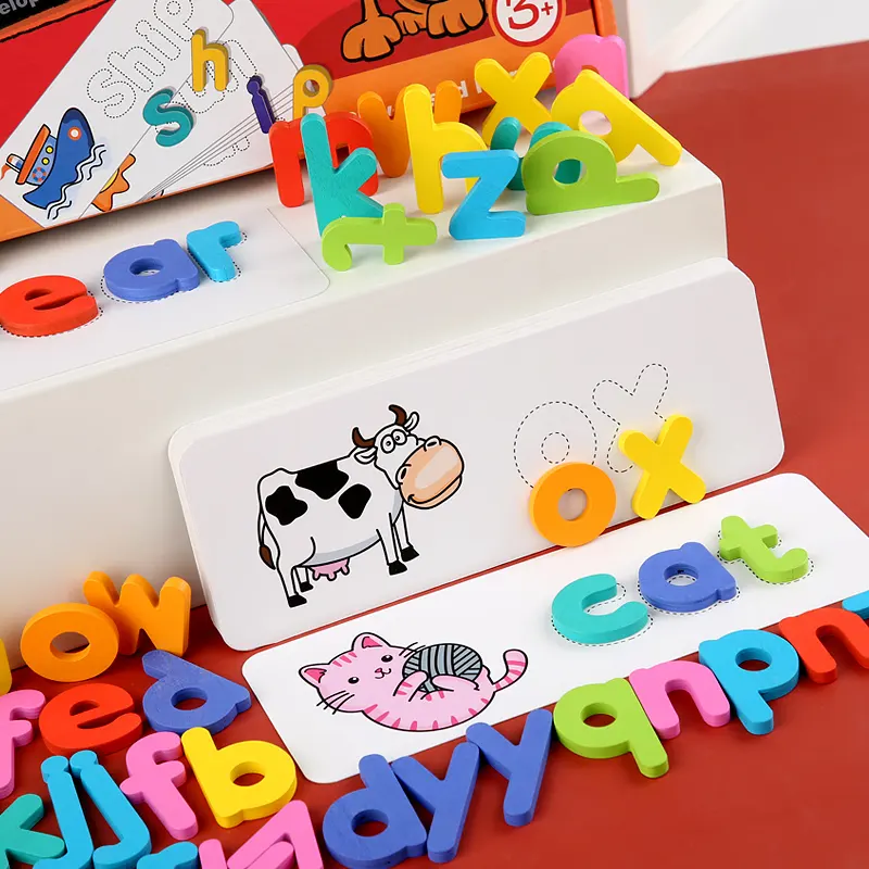 3 in 1 Alphanumeric Board Mathematics Aid kid&#x27;s toy Education Toys Montessori Rompecabezas de madera baby toys educational