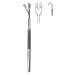 Retractor Quirúrgico Flexible de 2 Puntas con Gancho de 16 cm (6-1/4 Pulgadas) y Gancho de 5x4 mm, Instrumento Médico de Acero Inoxidable - Product Image 1