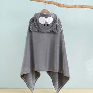 Velvet <b>Cloak</b> Rabbit Ear Swaddle Wrap <b>Hooded</b> Bathrobes Baby Boys Girls Bath Towel - Product Image 6
