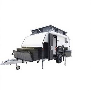 Caravane hybride tout-terrain Manley 13 pieds avec toit relevable, remorque de voyage pliable pour 4 personnes, charge utile de 700 kg, à vendre - Product Image 1