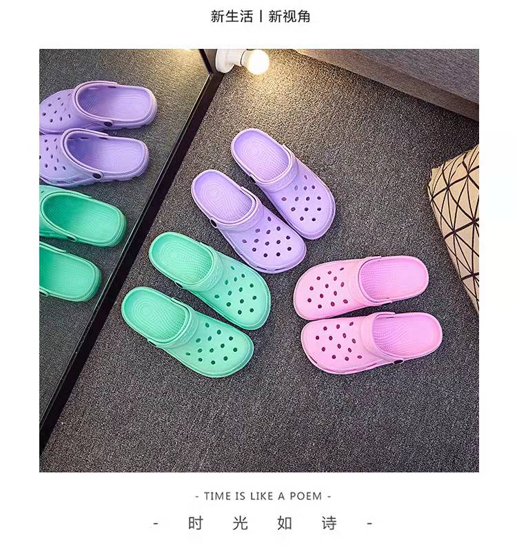 Beach Breathable slides Flip Flop Garden EVA Shoes Unisex Clogs Hole Sandals