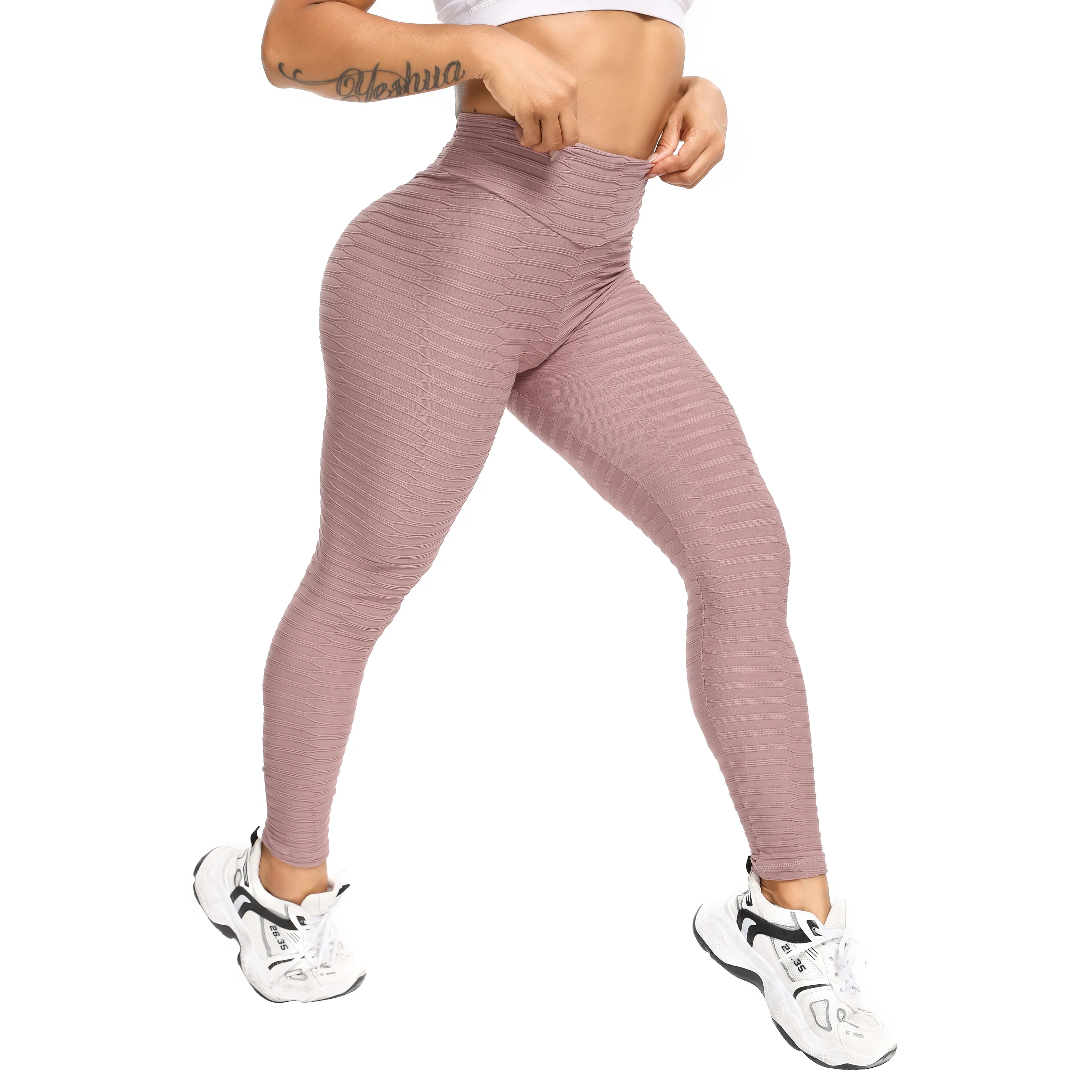 Butt Lift Nylon Pants Ladies Soft Stretchy Yoga Workout Spandex Sportswear Butt Lift Gym Shape Leggings