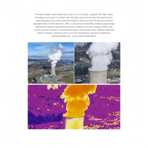 Chuyên nghiệp 4K nhiệt máy ảnh Drone với <span class=keywords><strong>4</strong></span> Trục Gimbal FPV tránh chướng ngại vật HD truyền Long <span class=keywords><strong>Range</strong></span> GPS bay không người lái - Product Image 3