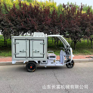 Triciclo Eléctrico Changfu de 48V, Furgoneta de Carga Cerrada para Entrega de Alimentos y Refrigeración - Product Image 2