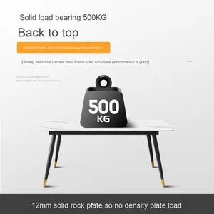 Hiện Đại Đơn Giản Sang Trọng Mở rộng <span class=keywords><strong>Slate</strong></span> Bàn Ăn Đặt Cho Nhà Nhỏ Hoặc Căn Hộ Sang Trọng Hình Chữ Nhật Ghế Cho Đồ Nội Thất Nhà - Product Image 5