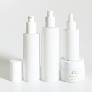 लक्जरी मैट सफेद 30 60 80 120 मिलीलीटर कॉस्मेटिक लोशन क्रीम ग्लास बोतल और जार सफेद पंप स्प्रे शीर्ष - Product Image 2