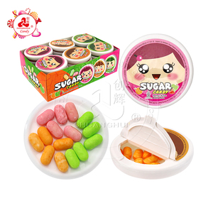 Halal Fruity <strong>Sugar</strong> Pressed Tablet <strong>Candy</strong> in a Circular Box - Product Image 1