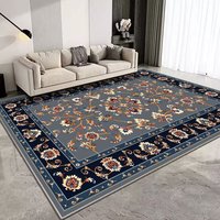 Tapis 3D personnalisé bleu roi pour salon, tapis persan turc de grande taille pour la maison, tapis de couloir