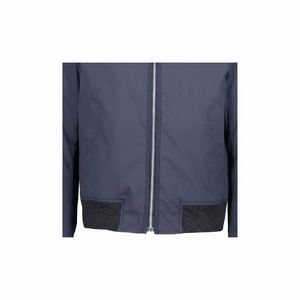 Chaqueta Vintage Transpirable para Hombre, Chaqueta Universitaria con Cuello Acanalado y Parche Bordado Personalizado, Cierre de Cremallera - Product Image 1