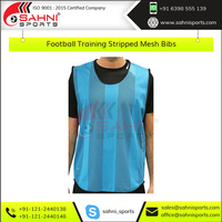 100% Polyester Enfants Football Formation Bavoirs Rayé Maille Sportswear avec Nom Personnalisé Impression Maillots De Football pour Les Équipes