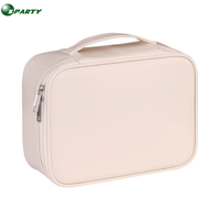 Trousse de Toilette de Voyage Tendance et Imperméable en PVC Doux avec Fermeture Éclair, Capacité 20L, Conforme aux Règles de Transport, pour Rangement de Maquillage