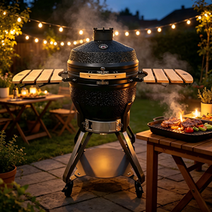 KIMSTONE 2026 Nuevo Modelo de Parrilla de Cerámica de 22 Pulgadas, Ahumador para Barbacoa al Aire Libre, <span class=keywords><strong>Asador</strong></span> <span class=keywords><strong>Kamado</strong></span> Todo en Uno para Jardín, Patio y Cocina al Aire Libre - Product Image 1
