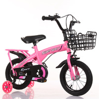 Vélo pour enfants de 14 pouces le plus vendu avec siège arrière et roue auxiliaire, adapté aux enfants de 2 à 13 ans