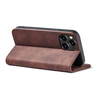 Étui portefeuille en cuir PU pour iPhone 13 Pro - Housse avec support, 2 emplacements pour cartes, fermeture magnétique et coque antichoc