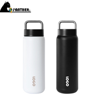 Gourde isotherme personnalisée avec logo, 20 oz (600 ml), acier inoxydable 18/8, finition mate douce au toucher, emballage cadeau d'entreprise, vente en gros
