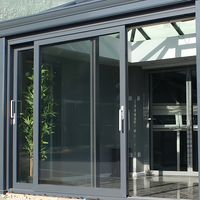 Portes coulissantes en aluminium à rupture de pont thermique OUNA - Double vitrage étanche pour usage intérieur/extérieur, applications commerciales et de chambre à coucher