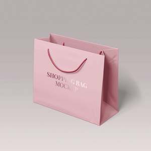 Sacs de shopping de luxe en gros, sacs en papier personnalisés de luxe avec impression de logo, sacs cadeaux en carton pour bijoux avec poignées - Product Image 1