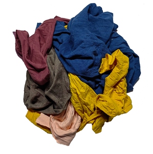 Trapos de taller de colores de alta absorbencia <span class=keywords><strong>Trapo</strong></span> <span class=keywords><strong>Industrial</strong></span> Mutilado <span class=keywords><strong>1</strong></span> <span class=keywords><strong>Kg</strong></span> Camiseta Textil Trapos de algodón - Product Image 2
