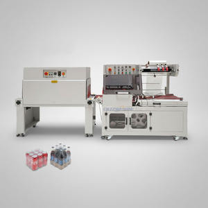 Machine d'emballage sous film rétractable POF pour barquettes alimentaires, boîtes cosmétiques et bouteilles, scelleuse automatique en <span class=keywords><strong>L</strong></span>, offre spéciale - Product Image 1