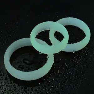 3PCS Durable Silicone Penis Ring Sex Toys for Men Male Delay Ejaculation Scrotum Lock Ring Flash In The Night Cock Rings Set