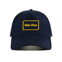 Casquette de baseball personnalisée à 5 panneaux, style urbain, sportive, classique, en jean brodé avec boucle métallique, image personnalisée pour entreprise