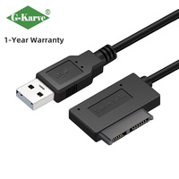 Adaptador de Unidad Óptica para Portátil G-karve, SATA a USB 2.0, con Conector de 6+7 Pines para Uso Electrónico