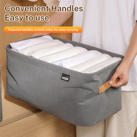 Boîte de rangement pliable et empilable en tissu moderne et écologique pour vêtements, à placer sous le placard de la chambre
