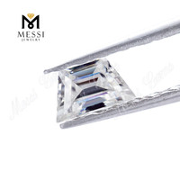 Pierres de moissanite en forme de taper, couleur DEF, pour la fabrication de bagues, prix de gros de Wuzhou Gems