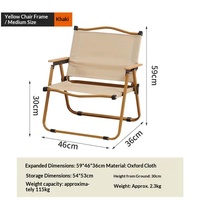 Chaise de plage pliable légère en acier pour le camping, les pique-niques, les barbecues, la pêche et la randonnée
