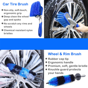 Ensemble de 20 brosses de nettoyage pour <span class=keywords><strong>voiture</strong></span>, pour le nettoyage des roues, de la salle de bain et de la cuisine - Product Image 5