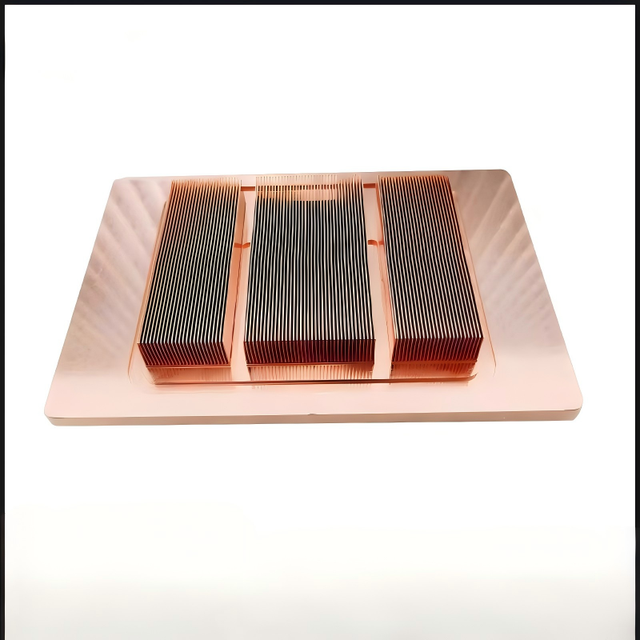 High-density Tooth Copper Heat Sink for Industrial Controller Cooling with Custom Packaging