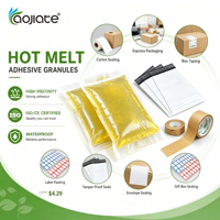 Colle thermofusible à haute viscosité, jaune et transparente, à effet destructeur puissant, pour sacs de courrier, colle thermofusible PSA
