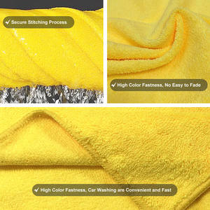قطع قماش تنظيف متعددة الأغراض من الألياف الدقيقة المحبوكة 300 جرام لكل متر مربع، منشفة من الألياف الدقيقة للسيارات، عبوة من 36 قطعة مقاس 40x40 سم، منشفة لغسيل السيارات - Product Image 4