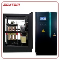 Régulateur/Stabilisateur de tension triphasé entièrement automatique de type colonne SBW-S-300KVA 100KVA-2500KVA 208V 220V 380V 440V 480V