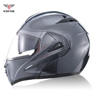 Casque de moto tout-terrain VIRTUE pour le commerce extérieur transfrontalier, double miroir, design exposé, coque ABS, visière transparente, DOT 3C - Product Image 3