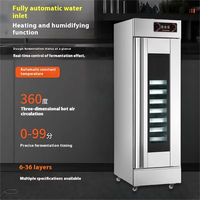 Nouvelle Armoire de Fermentation Électrique Commerciale 16/32 Plateaux Haute Productivité pour 32 Pains, Prise UE 220V/380V