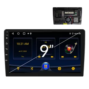 Wholesale Android 9 inch Car Radio with GPS Multimedia 2 Din HD Rearview camera Full Touch Screen Car DVD Player