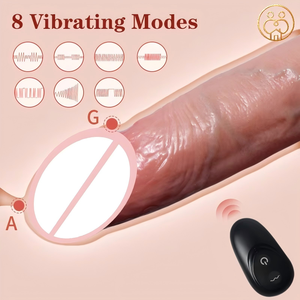 Realistischer Verlängerungsaufsatz Fernbedienung 8-Gang Vibrierender Penisvergrößerer Holster Paar Erotik Sexspielzeug Masturbator - Product Image 2
