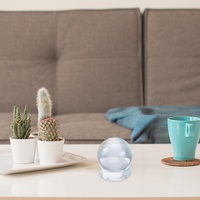 Supports ronds transparents en acrylique pour collections de minéraux et pierres précieuses, présentoir durable pour œufs de Pâques et sphères de pierres précieuses