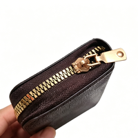 Dompet Kartu Kulit Pria Anti RFID untuk Tempat Kartu Bisnis, Kartu Identitas, Paspor, dan Dompet Perjalanan