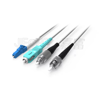 Câble de brassage fibre optique blindé tactique 2/4 cœurs LC SC ST FC 50-200m LSZH TPU pré-terminé pour réseau extérieur