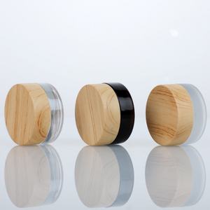 ขวดแก้วใสฝ้าทรงกลมขนาดเล็ก 5 กรัม 5 มล. สำหรับบรรจุภัณฑ์ครีมบำรุงรอบดวงตาสีเหลืองอำพัน พร้อมฝาพลาสติกไม้ไผ่ - Product Image 6