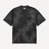 T-shirt vierge de luxe 240 GSM en coton 100% filé à l'anneau, coupe moderne minimaliste, style alternatif de luxe, avec impression de logo personnalisé