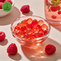 Venta al por mayor Juicy 3Kg Raspberry Flavor Popping Boba para Bubble Tea y Postres Shop